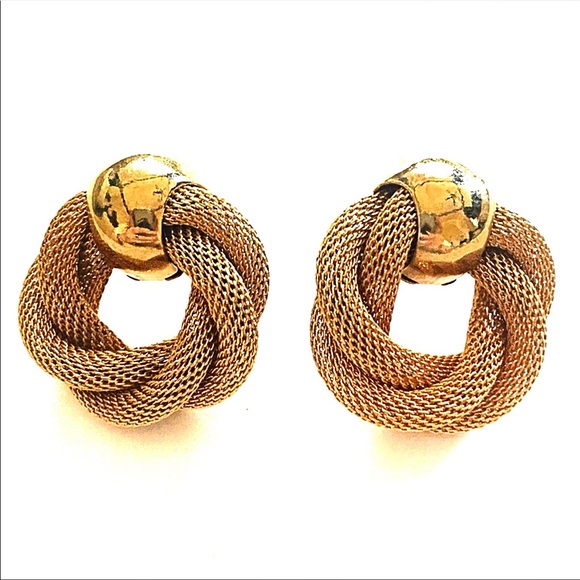 Avon Jewelry - Vintage Avon Mesh Clip on Earrings